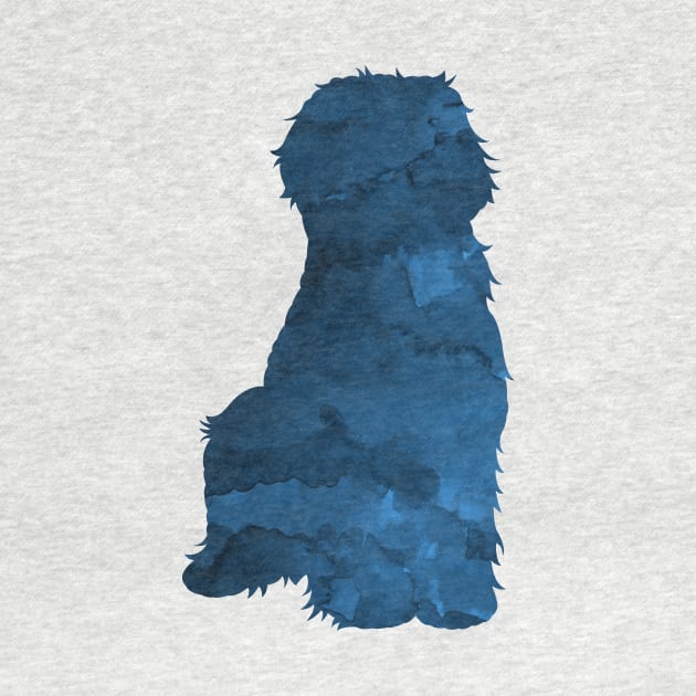 Labradoodle / Goldendoodle Dog Silhouette by TheJollyMarten